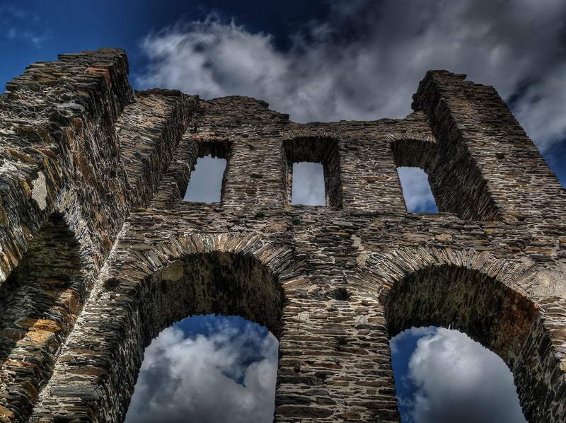 Medieval castle ruin